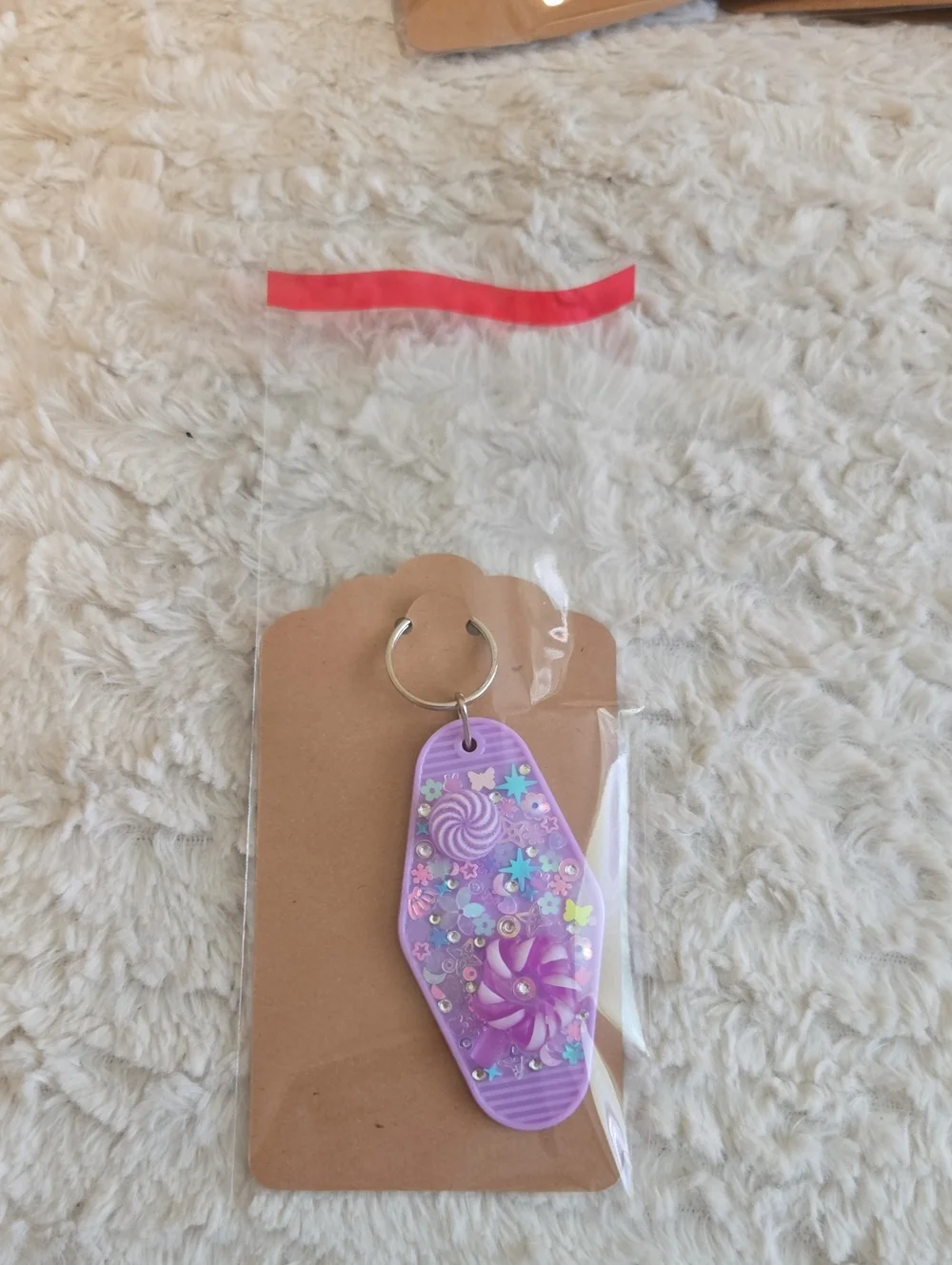 Keychain Handmade Purple Candy Deco Keychain - Brand